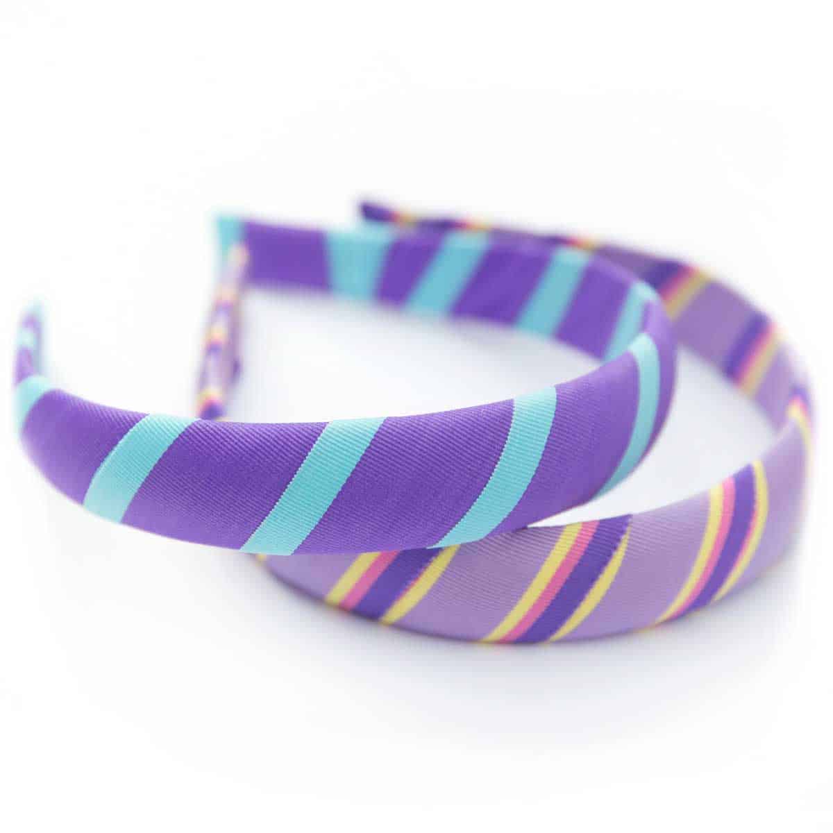 Purple Ribbon Collection Striped Grosgrain Headband Purple Collection ...