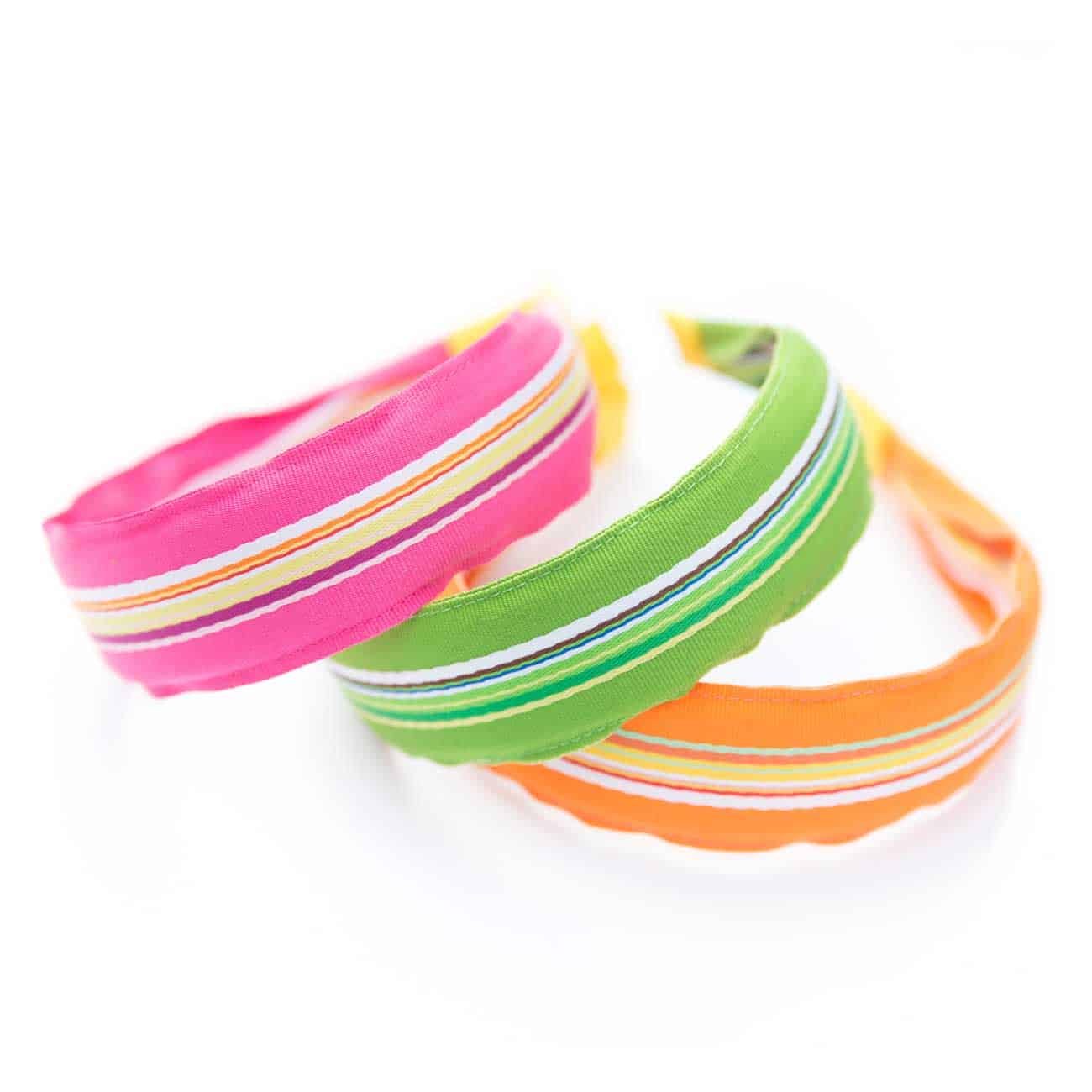 Bright and Happy Wide Striped Flat Headband - Bows Etc.