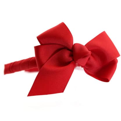 Classic Large Grosgrain Hair Bow on Medium Headband - Bows Etc.