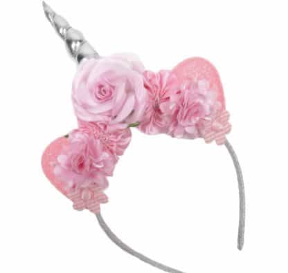 Magical Pink Unicorn Horn Flower Headband – Mycutebows
