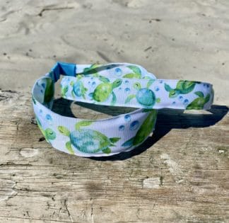 sea turtle grosgrain ribbon headband endangered species isle of palms
